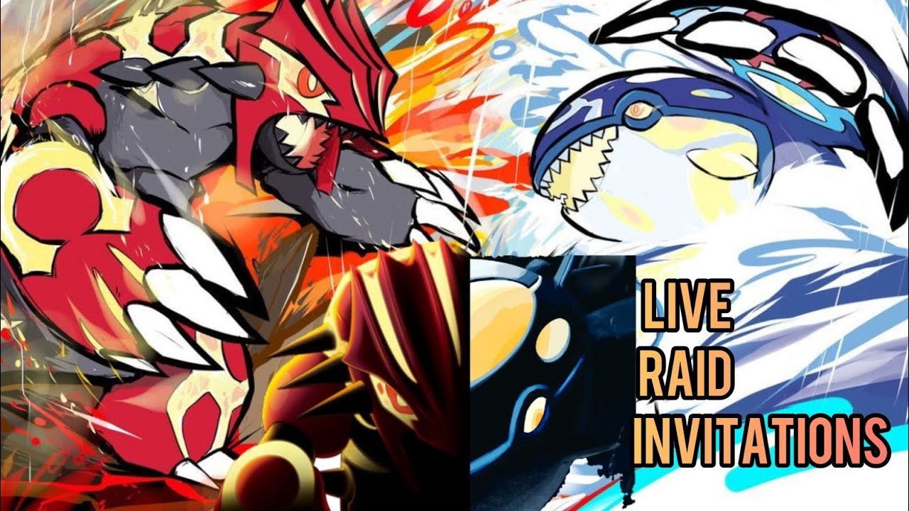 Live raid invitations of primal Kyroge and Groudon#pokemongo#pokemon#live#stream#invitations