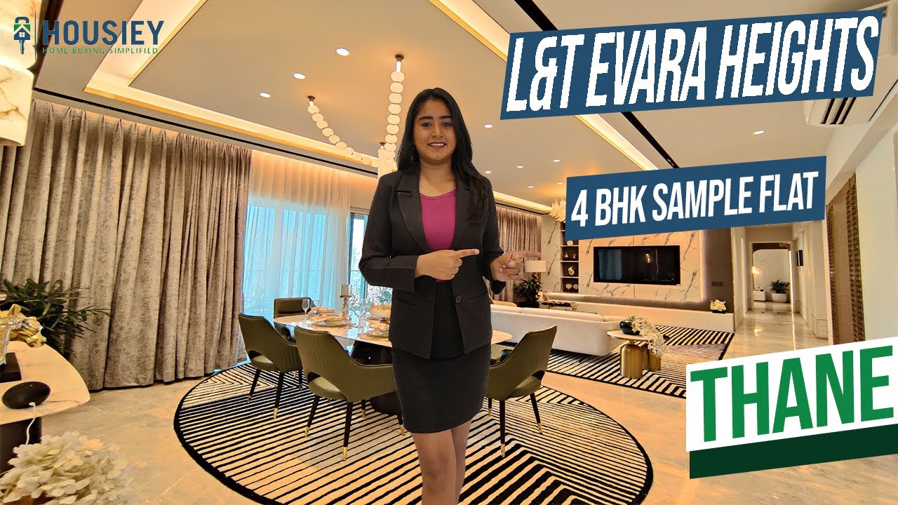 L&T Evara Heights Thane | 4 BHK Sample Flat Tour | L&T Thane Project