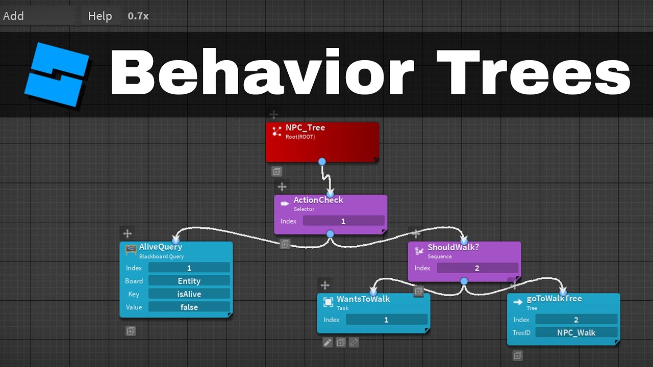 Деревья поведения для ИИ! | Учебник Roblox Studio BehaviorTrees3