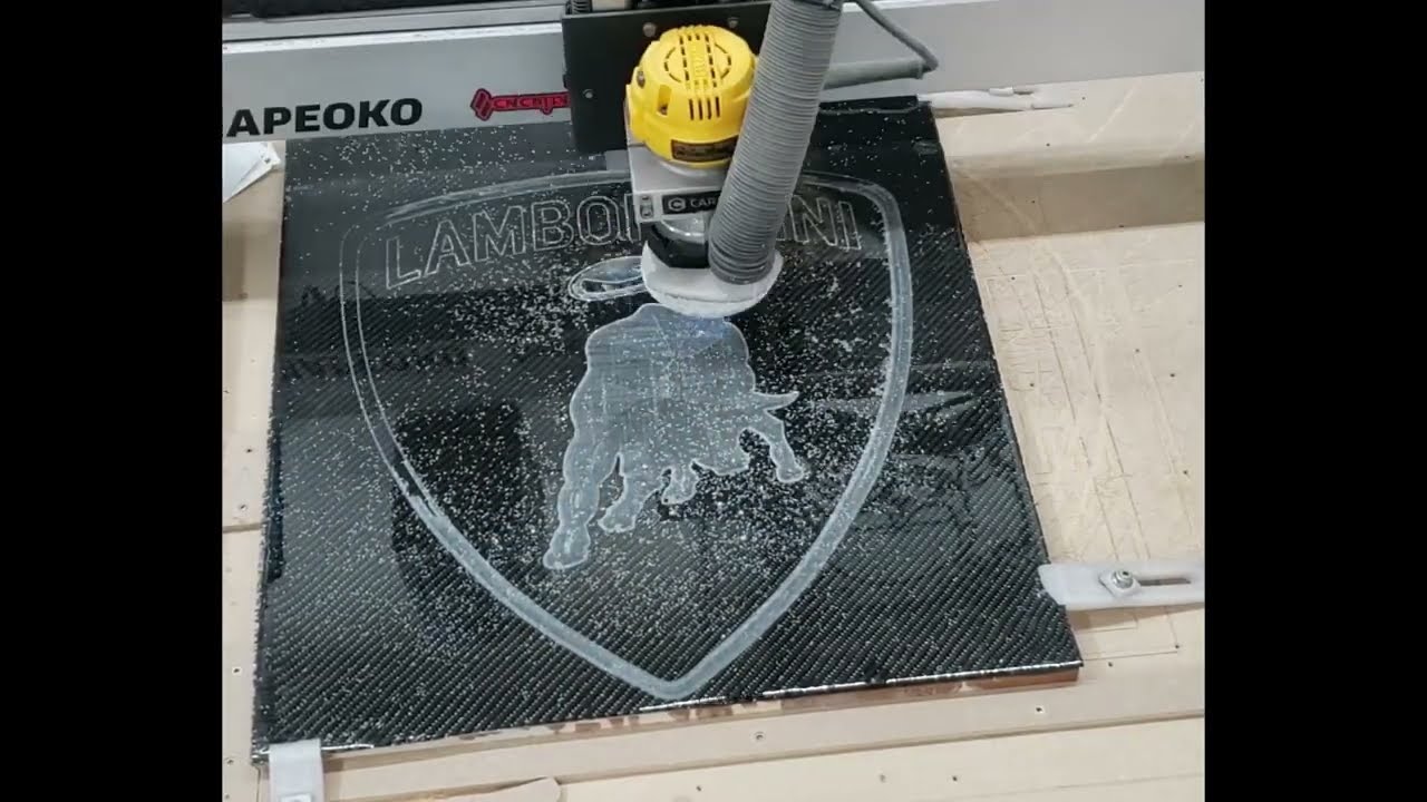 Carbon Fiber Lamborghini - CNC - Magic Resin epoxy