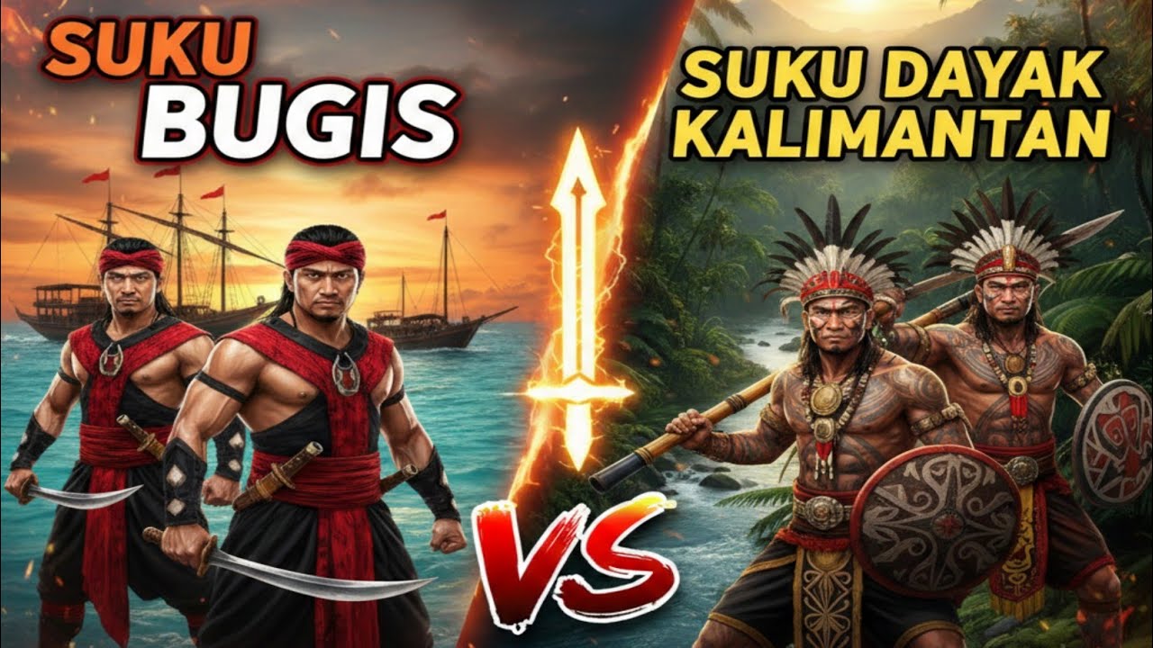 KISAH NYATA‼️Suku Bugis Vs Suku Dayak Kalimantan 