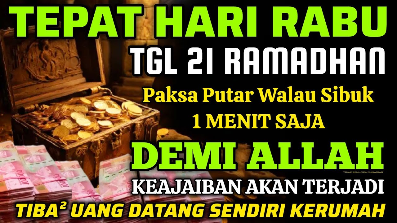 🔴ALHAMDULILLAH🤲 BARU PUTAR SEBENTAR UANG BENAR2 DATANG SENDIRI KERUMAH, DOA KEKAYAAN PALING MUSTAJAB