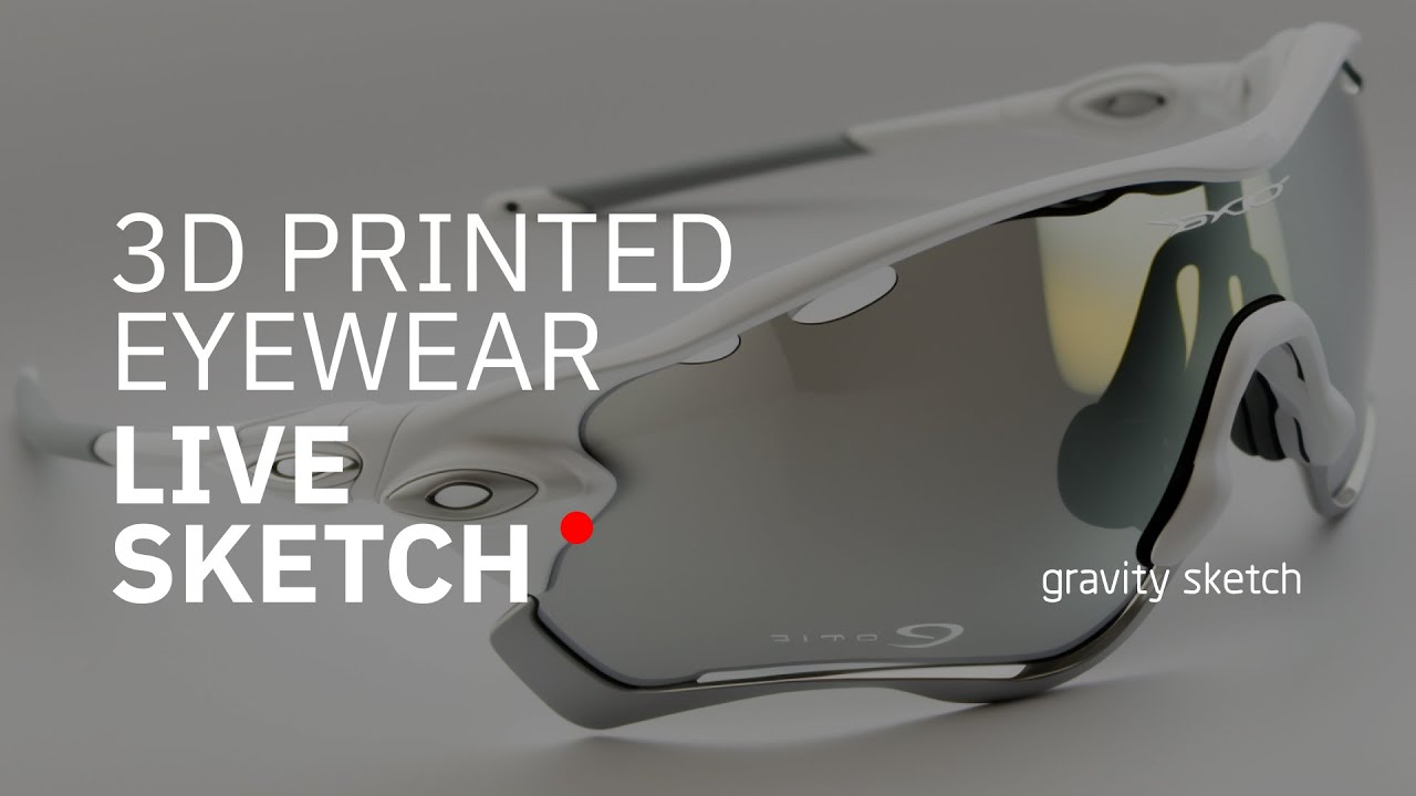 Designing Eyewear for 3D Printing using Gravity Sketch - Live Sketch