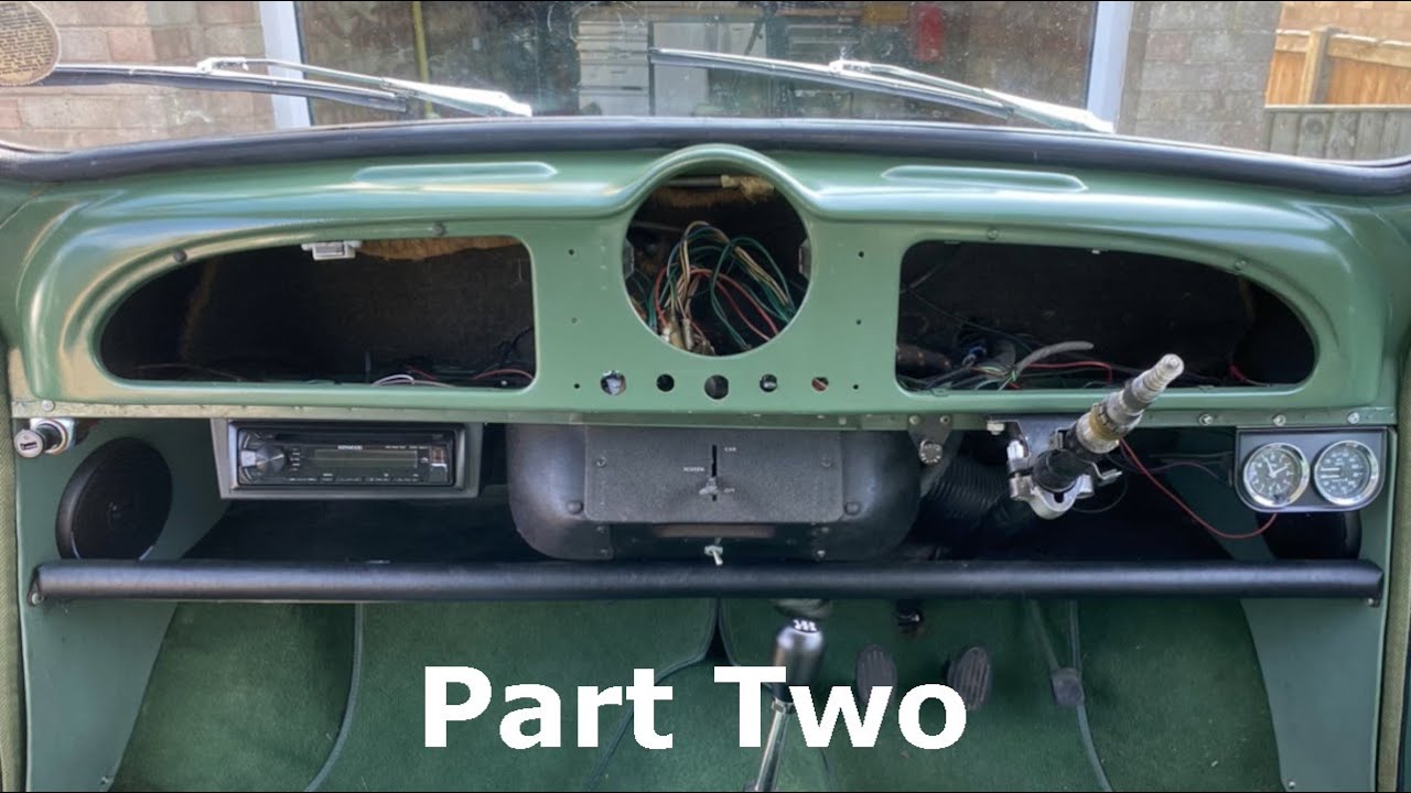 Morris Minor dashboard and steering column refurbishment part 2