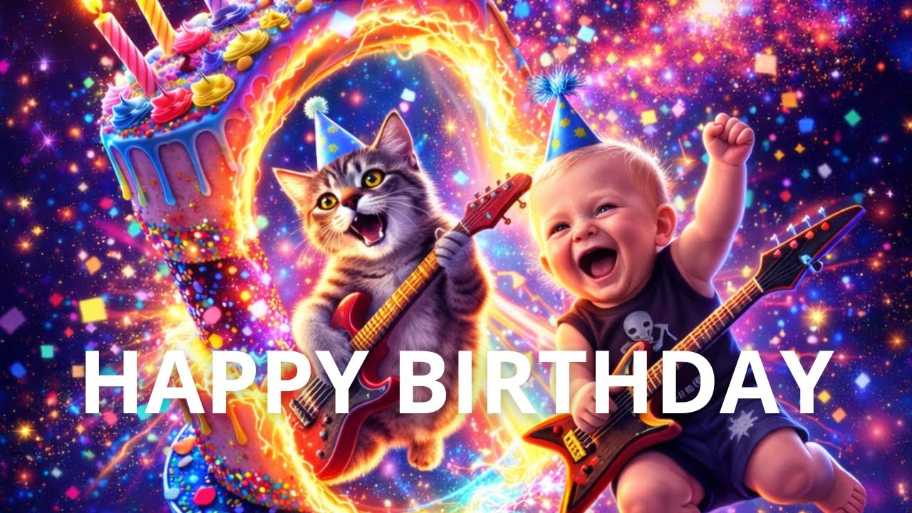 Birthday Rock Portal 🎂🎸 30 Minute Party Background