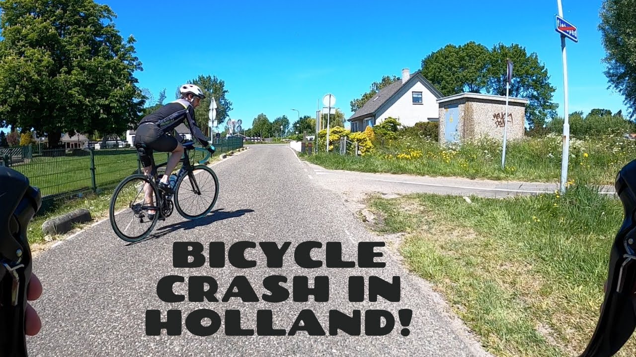 Crashed into a bicycle | Cycling in The Netherlands | Mariahoeve to Voorschoten | Dutch Cycling
