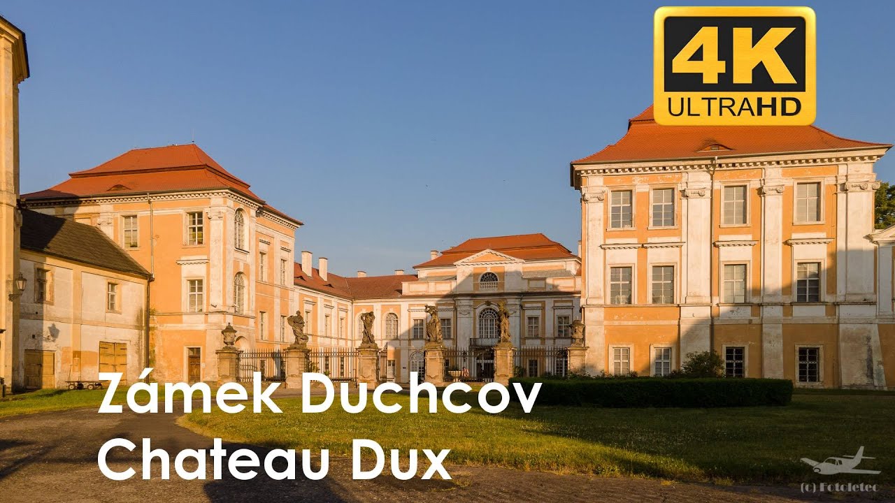 Z&aacute;mek Duchcov, Teplicko, dronem - 4K