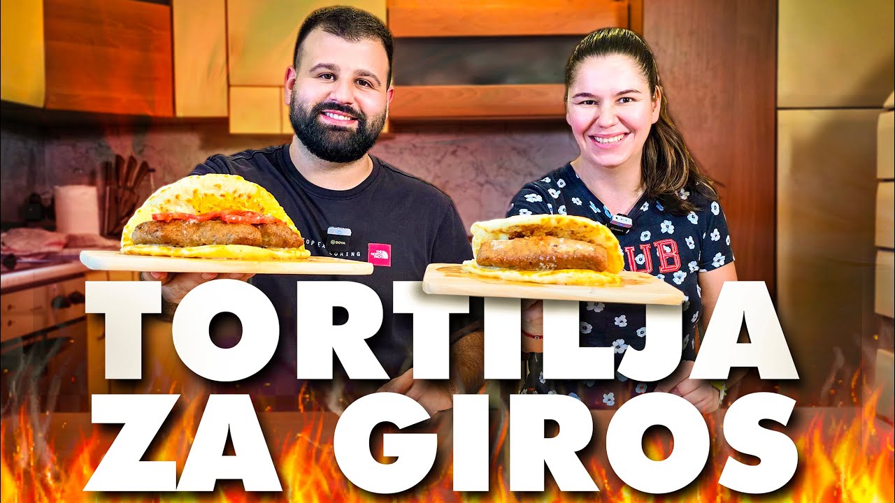 Recept za  pravu GRČKE TORTILJE za giros! Savršen spoj LESKOVAČKIH ĆEVAPA sa mekanom tortiljom