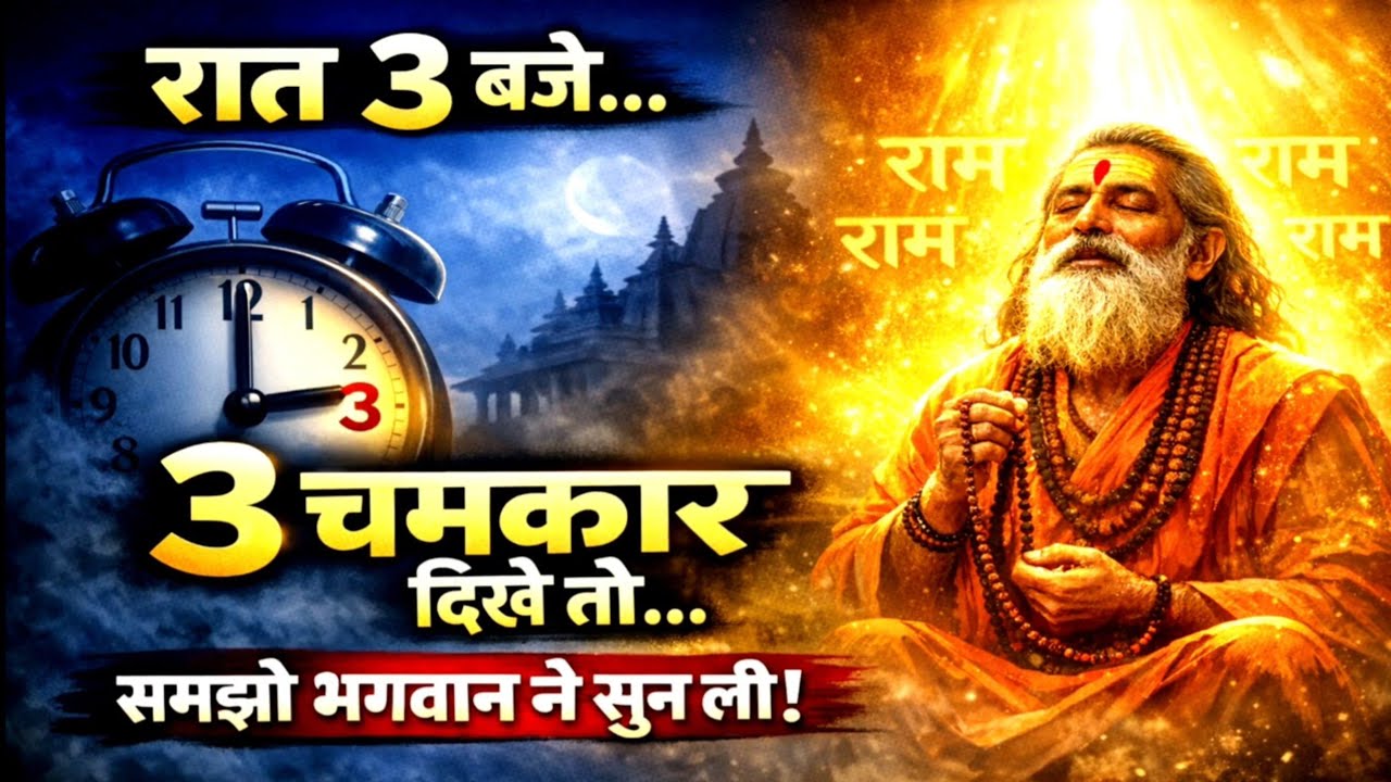 रात 3 बजे राम नाम जपने से... 3 चमत्कार दिखे तो  समझो भगवान ने सुन ली | ram naam jap | Hanuman Vachan
