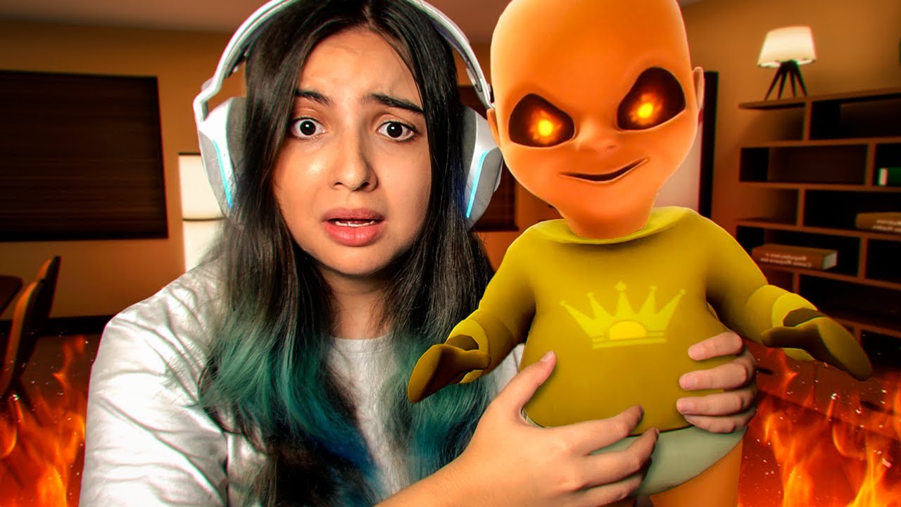Eu Cuidei do BEBÊ POSSUÍDO de novo mas agora ele está Mais ASSUSTADOR - Baby in Yellow