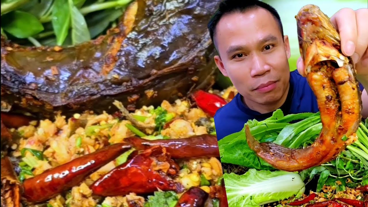 ลาบปลาดุก ปลาดุกย่างหอมๆแซ่บๆ