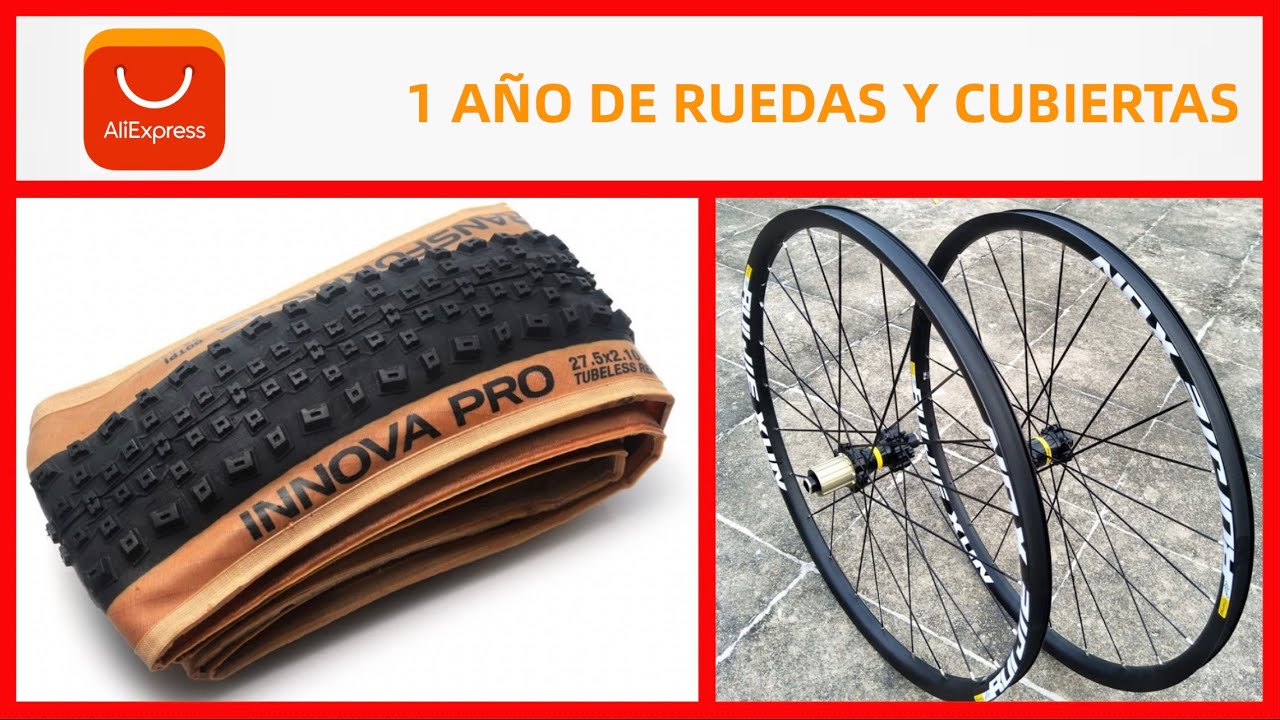 Ruedas Aliexpress DTXT y neum&aacute;ticos Innova Pro 1 a&ntilde;o despu&eacute;s.