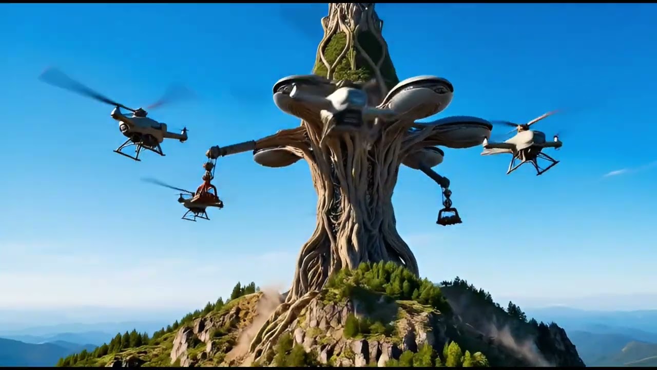 Giant Treehouse City - Living Among the Clouds | The Nimbus Arboreal Spire | Megaproject Documentary