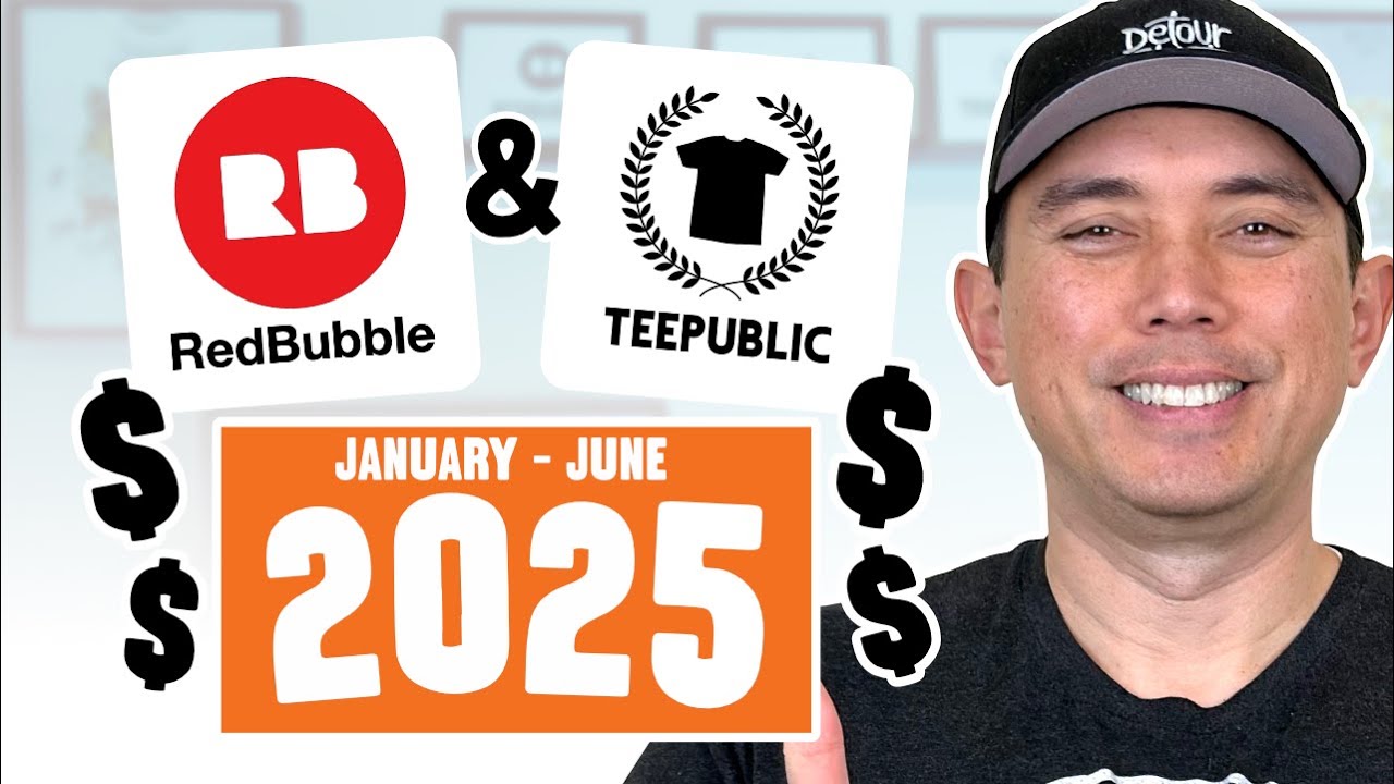 My RedBubble & TeePublic Profits in 2025 So Far with Print on Demand!