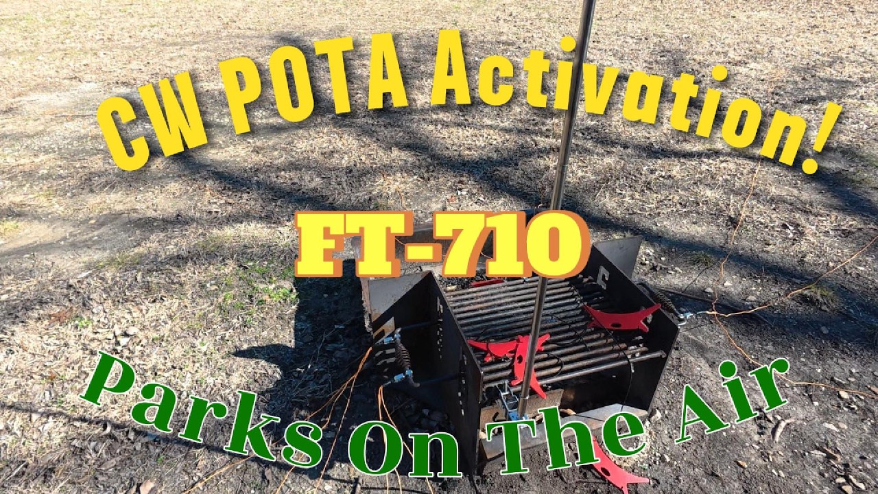 CW POTA Activation at Bonham State Park (US-2991) | Yaesu FT-710 + Telescoping Vertical