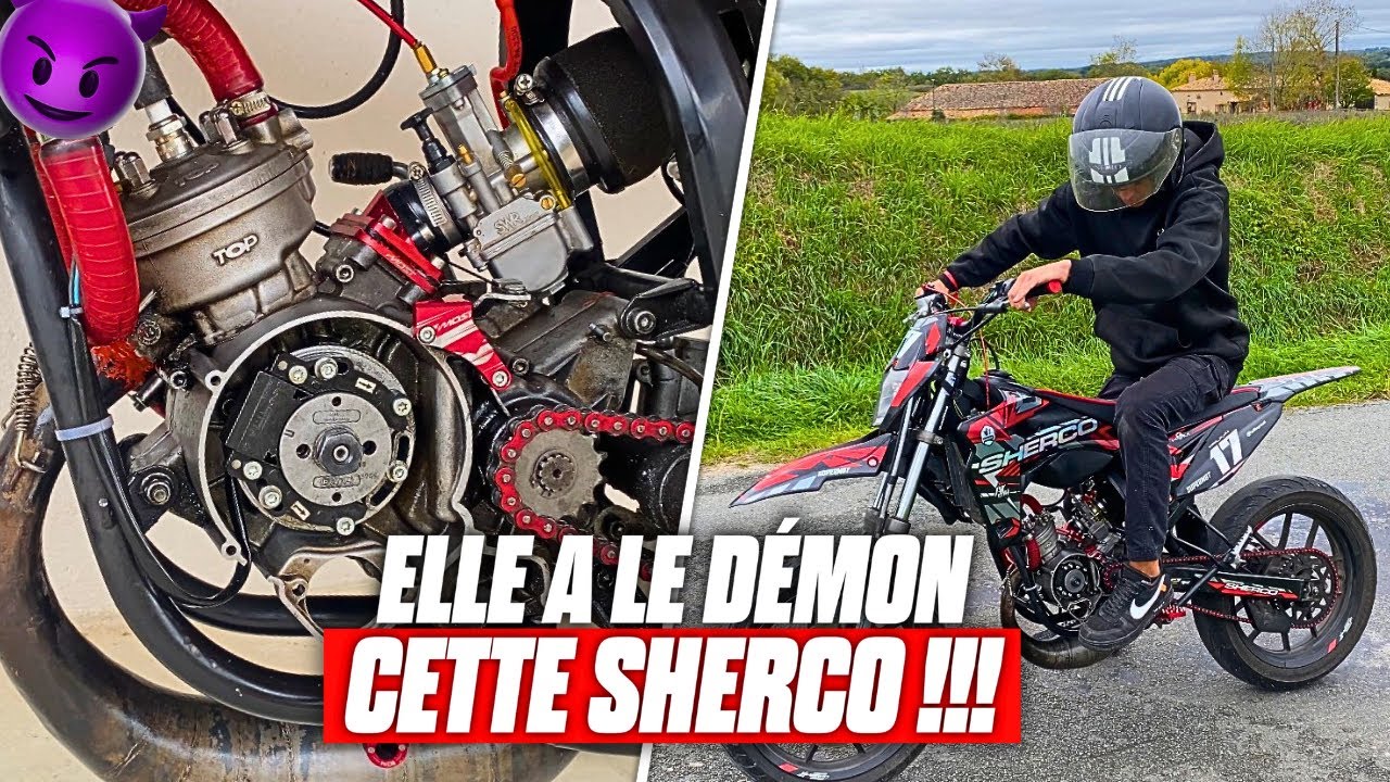 Une 50cc qui a le DEMON! ( sherco 86 g&oacute;rne aluminium )