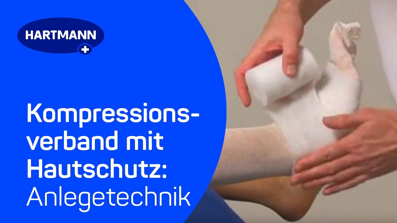 Kompressionsverband mit Hautschutz: Anlegetechnik