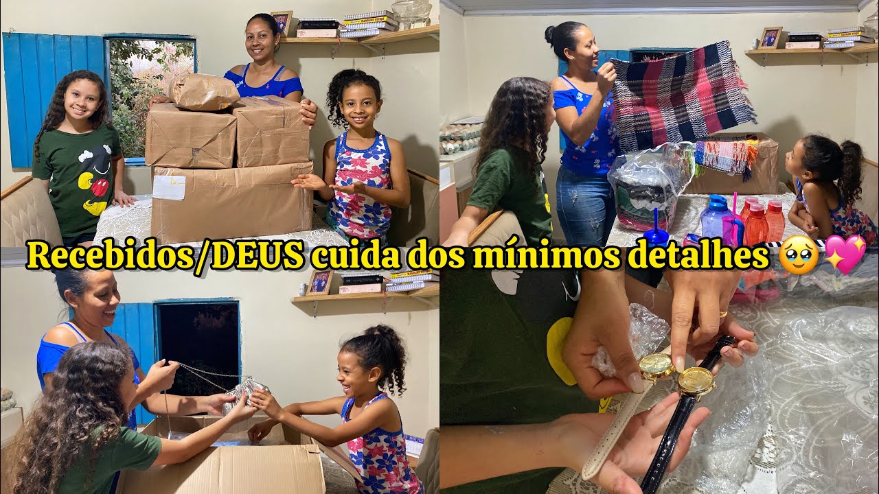 DEUS CUIDA DOS MÍNIMOS DETALHES- ABRINDO VÁRIOS RECEBIDOS🥹💖