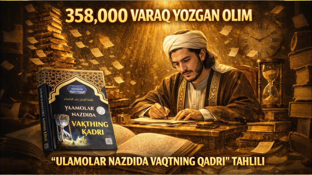1000 KITOB TAHLILI | 12-KITOB | ULAMOLAR NAZDIDA VAQTNING QADRI - ABDULFATTOH ABU G'UDDA