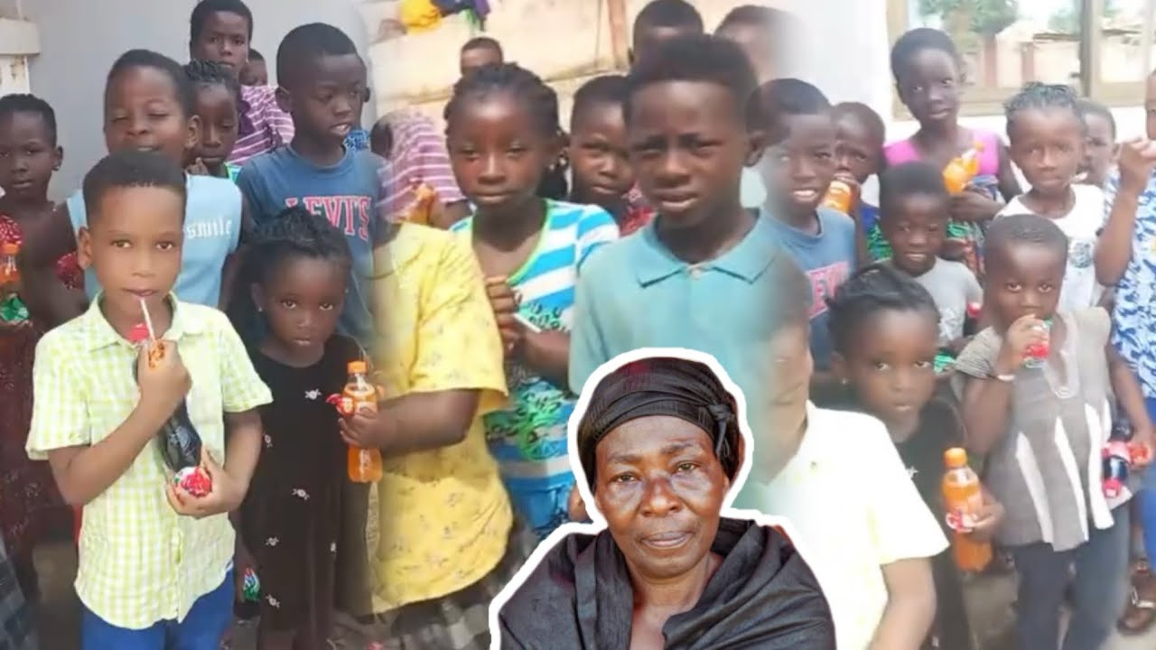 Aww😢Lovely. Children from Sunyani Surprises Mama Akosua Serwaa. Diana Asamoah F!res Tupac