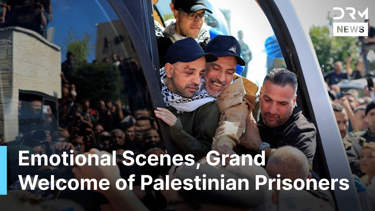 Emotional Scenes as Freed Palestinian Prisoners Return Home After Years in Israeli Jails | AC1G
