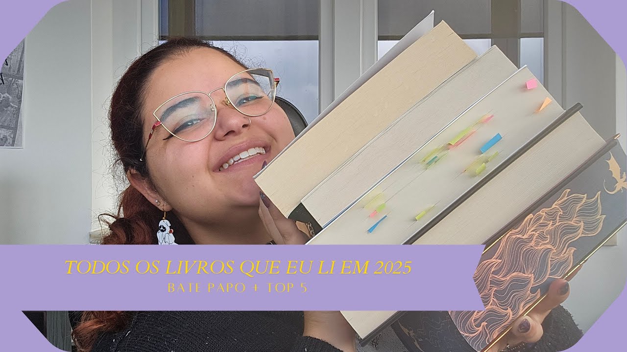 TODOS OS LIVROS QUE EU LI EM 2025! | Bate papo + Top 5