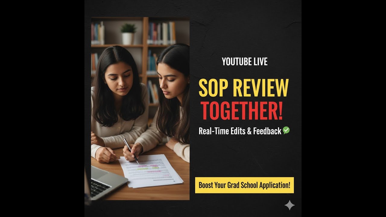 Let's review a Statement of Purpose Together.