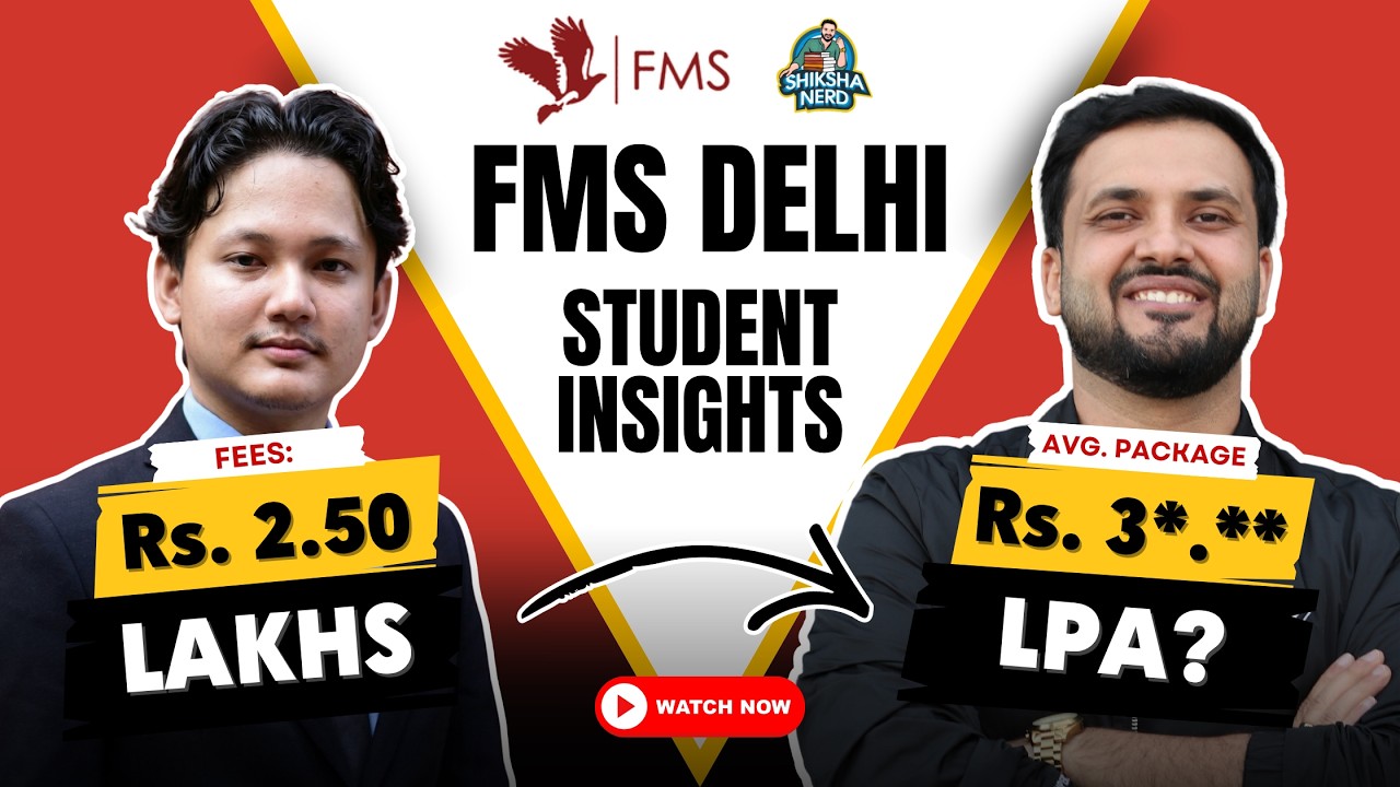 FMS Delhi | The Red Building of Dreams | Full Insights by MBA Student