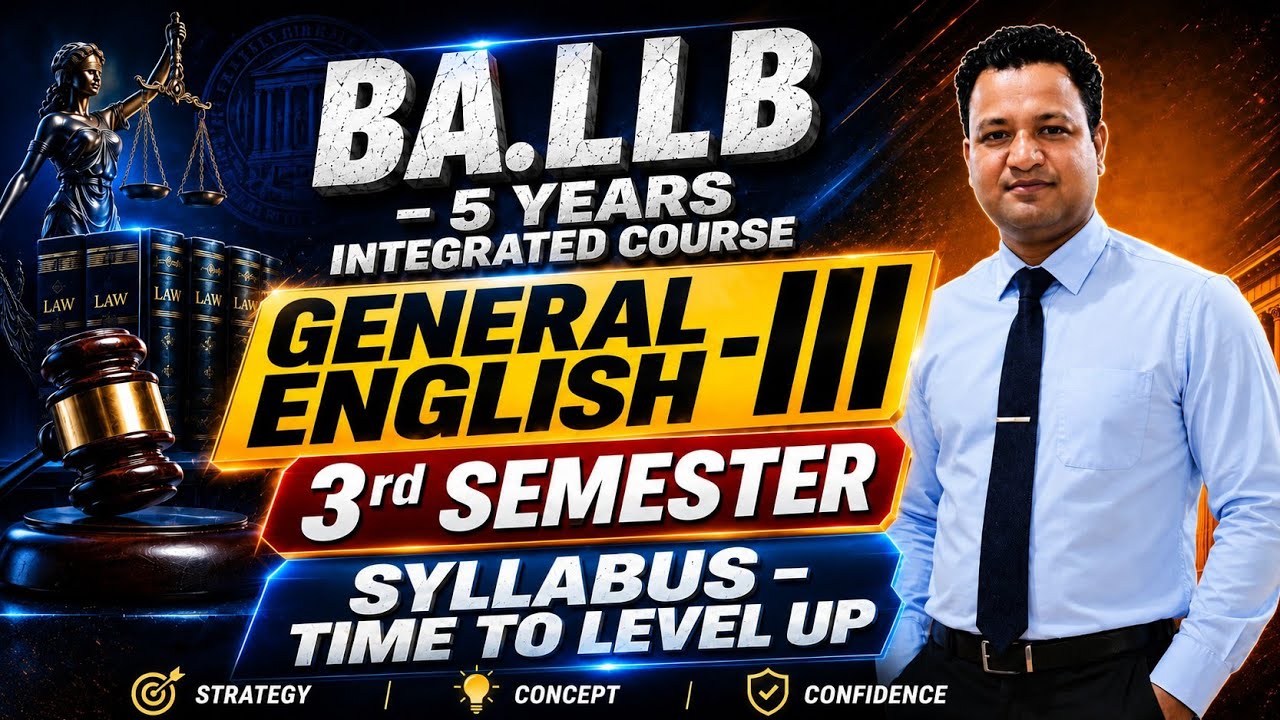 BA.LL.B | GENERAL ENGLISH-III | 3rd Semester | #guruji_law_classes #ballb #entrance_exam #gurujic...