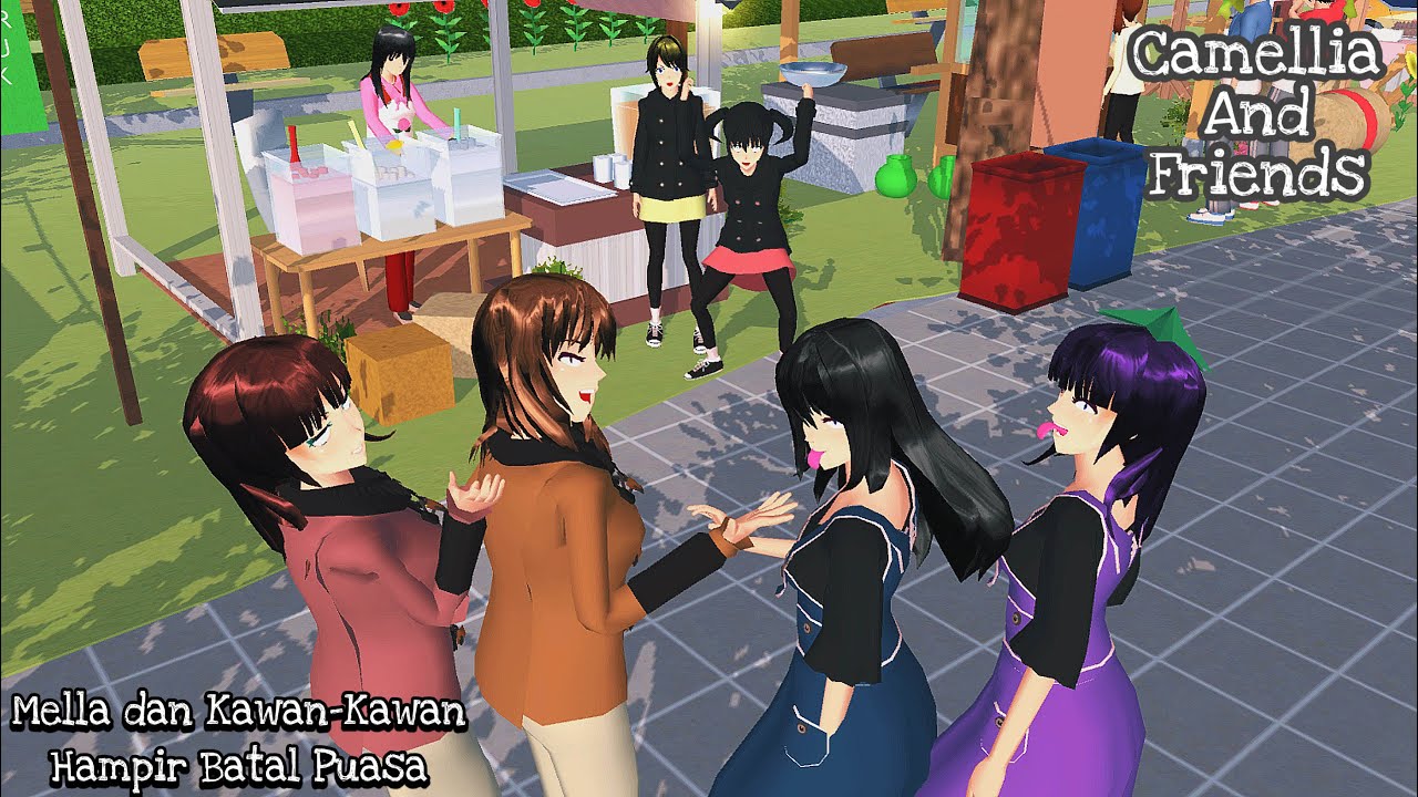 Camellia And Friends [Hampir Batal Puasa] || SAKURA SCHOOL SIMULATOR DRAMA