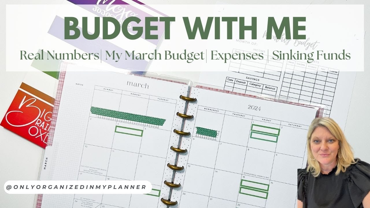 Budget with Me for March Using MY REAL BUDGET