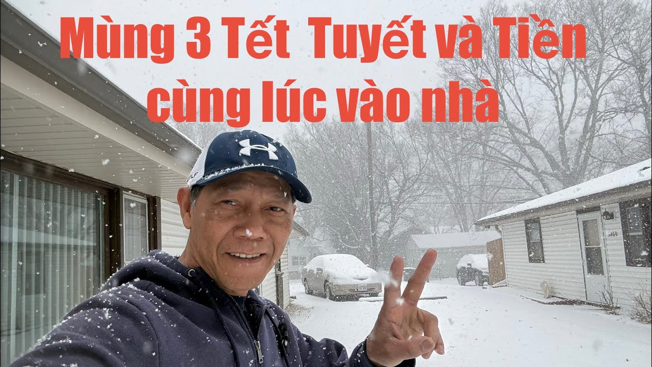 Cơn  bão tuyết bất ngờ xảy ra vào ngày mùng 3 Tết 2026. 