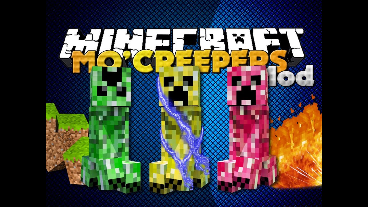 Minecraft Mod - ELEMENTAL CREEPERS MOD - NEW DEADLY CREEPERS