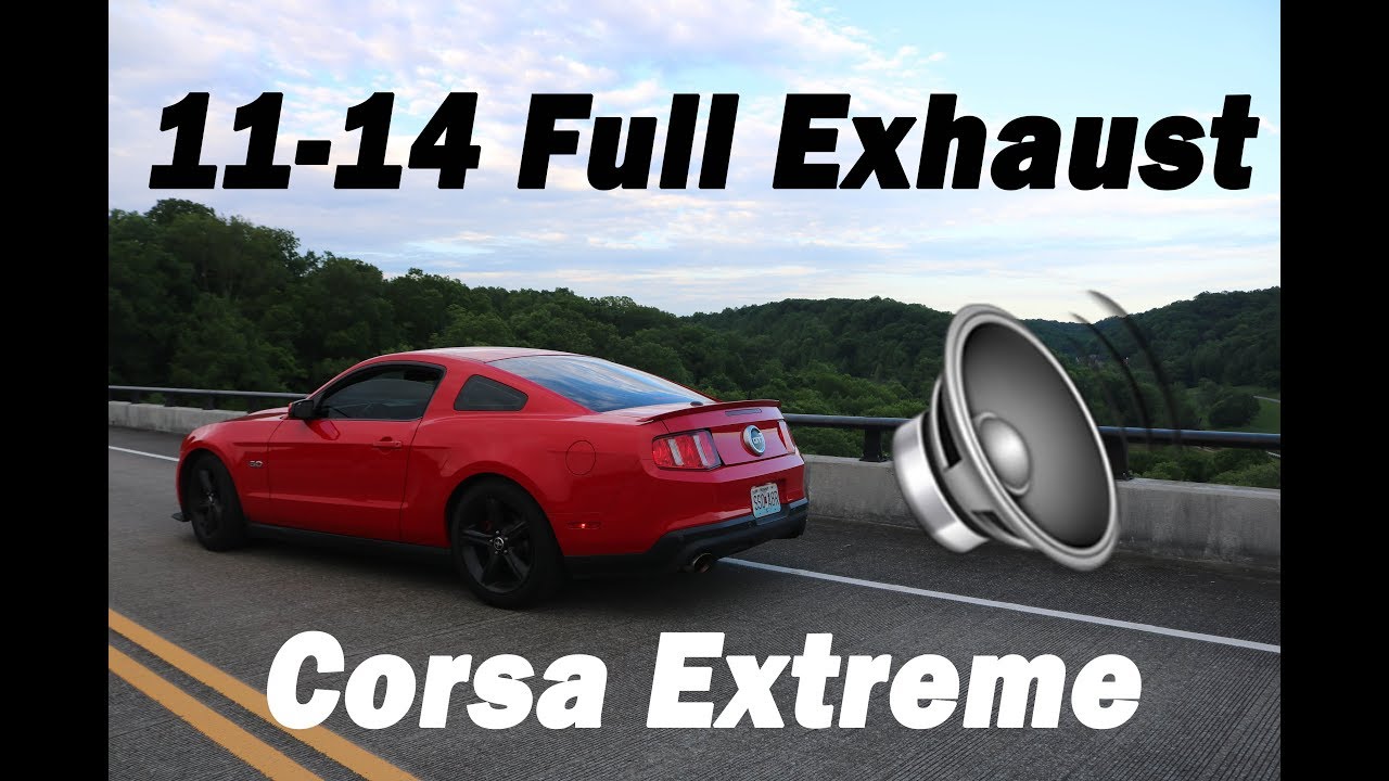 11-14 Mustang GT Full Exhaust + Corsa Extreme Axlebacks