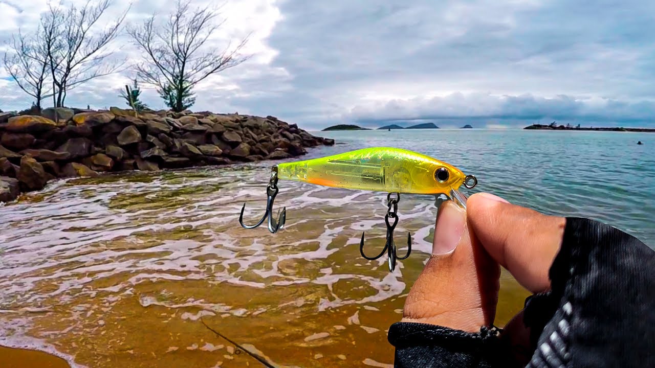NA BEIRA DA PRAIA, NO RIO OU SEJA ONDE FOR... ESSA ISCA PEGA DE TUDO! Pescaria Ultralight