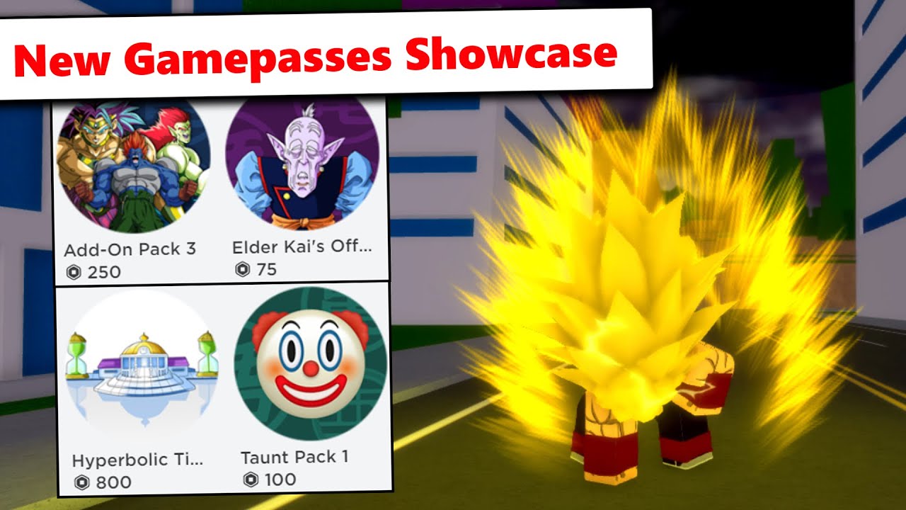 Add On Pack 3 & Taunts P1 & Elder Kai & Time Chamber (Gamepass Showcase) | DBZ Online Generations