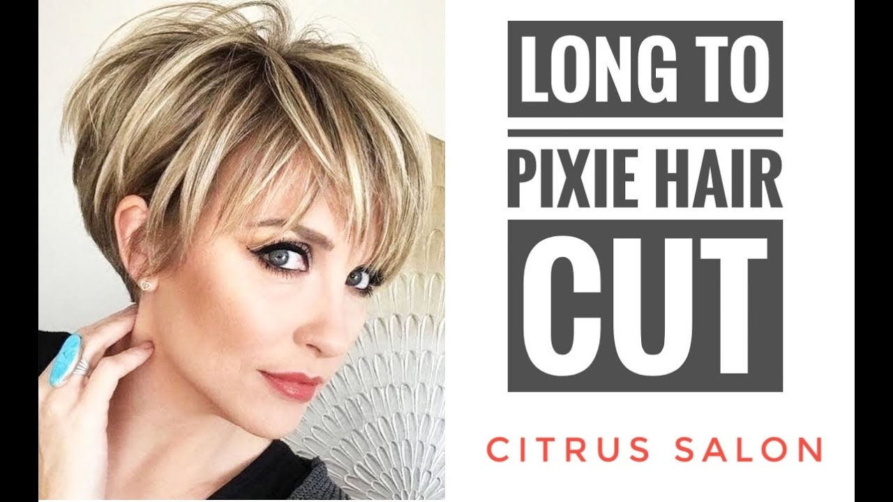 GIRLS LONG TO SHORT PIXIE HAIR CUT MAKEOVER