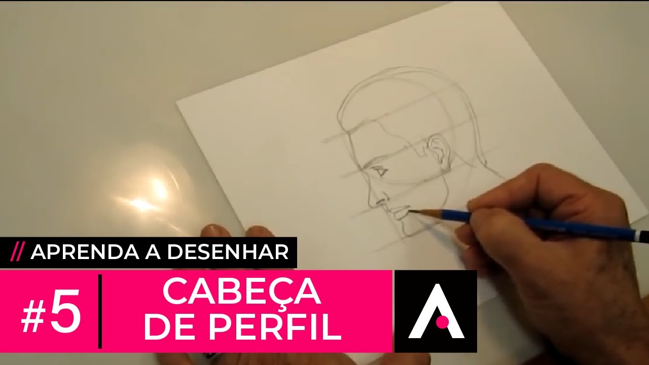 Como Desenhar uma Cabeça de Perfil - Aprenda a Desenhar #5