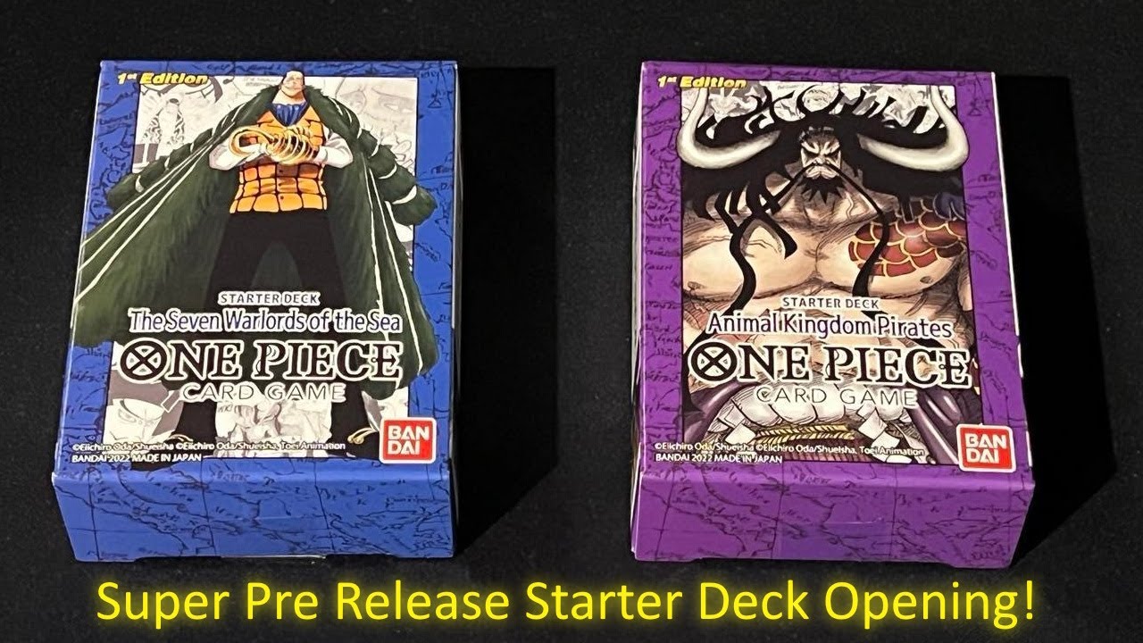 One Piece Super Pre Release Starter Decks ST03 & ST04 Opening!