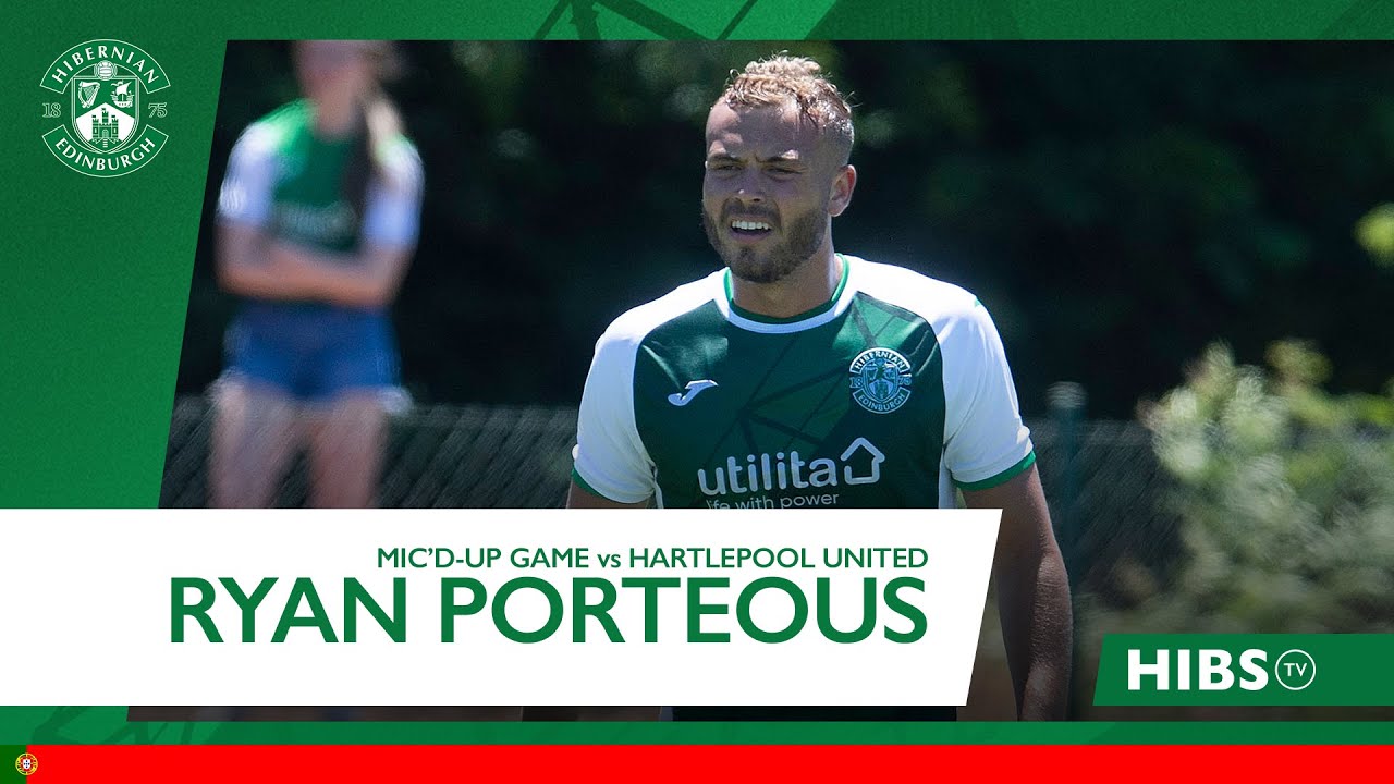 Ryan Porteous Mic'd-Up In-Game | Hibernian vs Hartlepool United