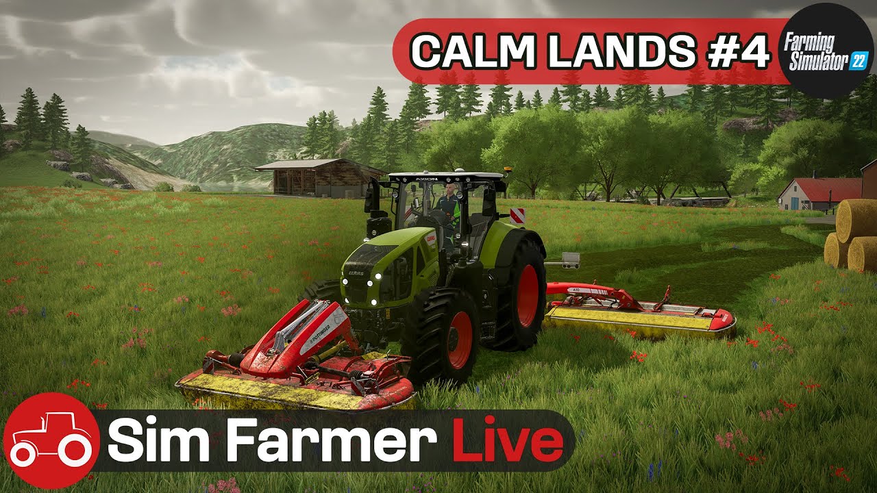 Making Hay Bales & Creating A New Field - Calm Lands #4 FS22 LIVE Stream!!