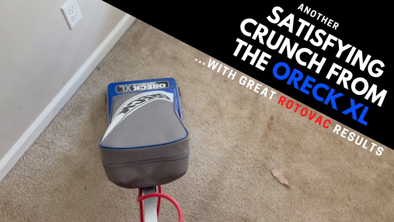Raw Vacuuming w/ The Oreck XL - Satisfying Rotovac Results