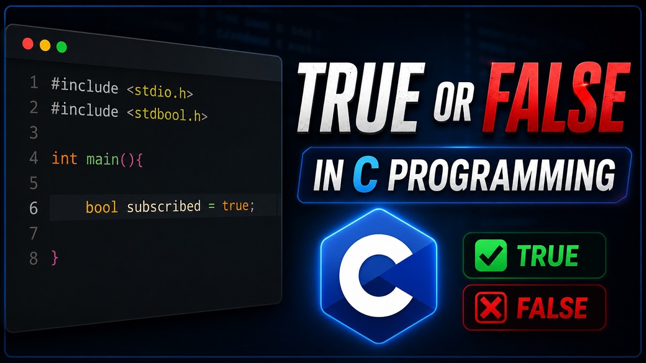 Булев тип данных (bool) в C: True, False, 0 и неноль | Урок по программированию на C