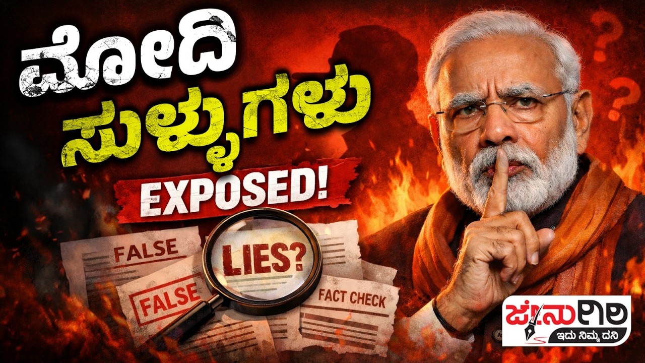 ಮೋದಿ ಹೇಳಿದ ಎಂಟು ಸುಳ್ಳುಗಳು... | ಜೇನುಗಿರಿ ದಿನಪತ್ರಿಕೆ  |JENUGIRI NEWS