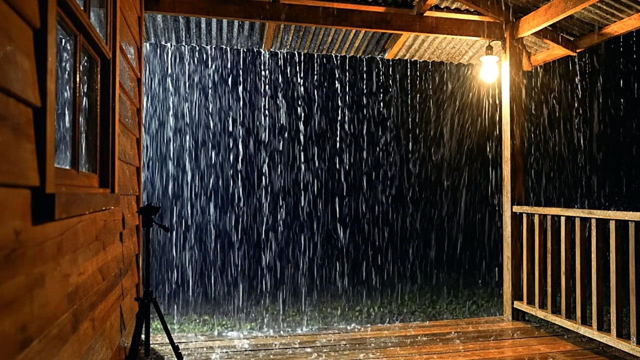 🔴 Heavy Rain Sounds for Sleep and Relaxation (NO ADS) | Calm your mind with the sound of heavy rain