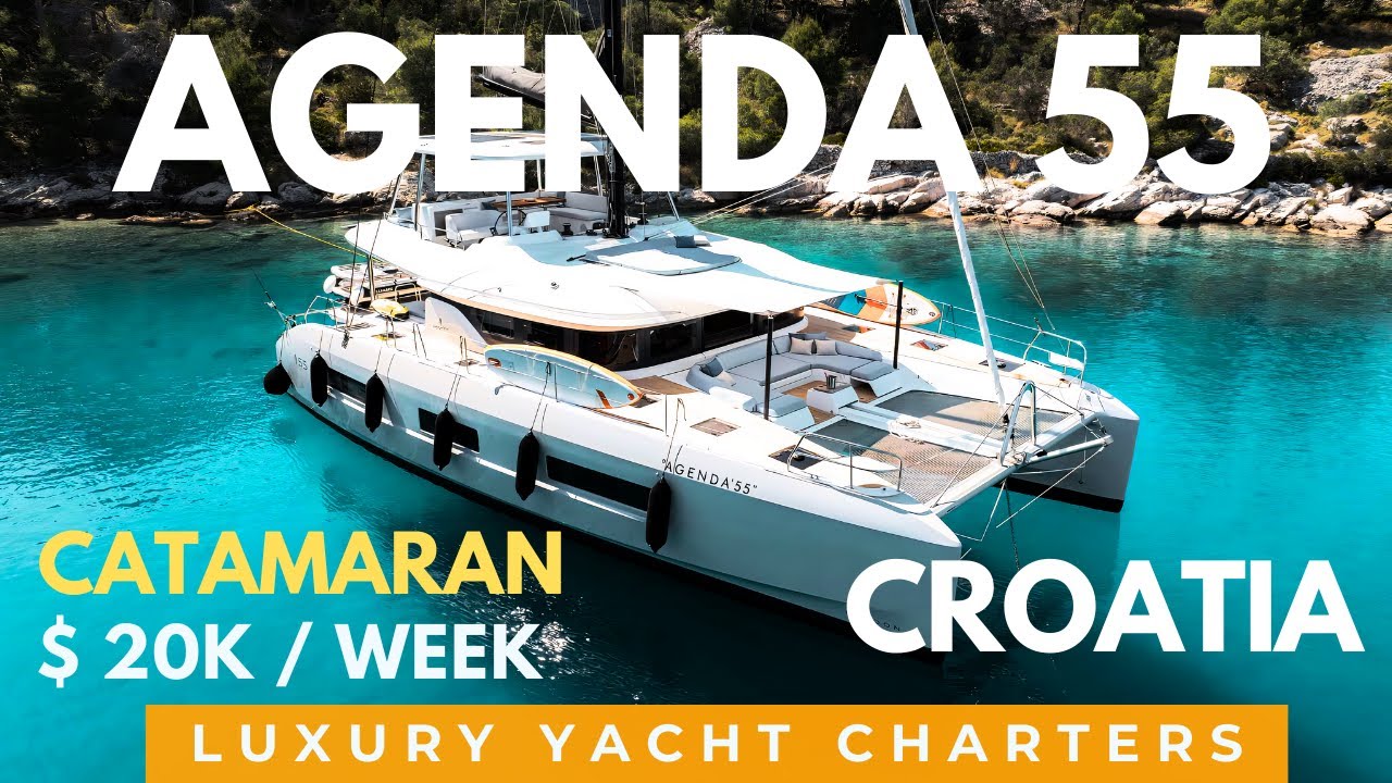 Agenda 55 ⚓️| Luxury Catamaran Charter Croatia ⛵️ Captain Walkthrough