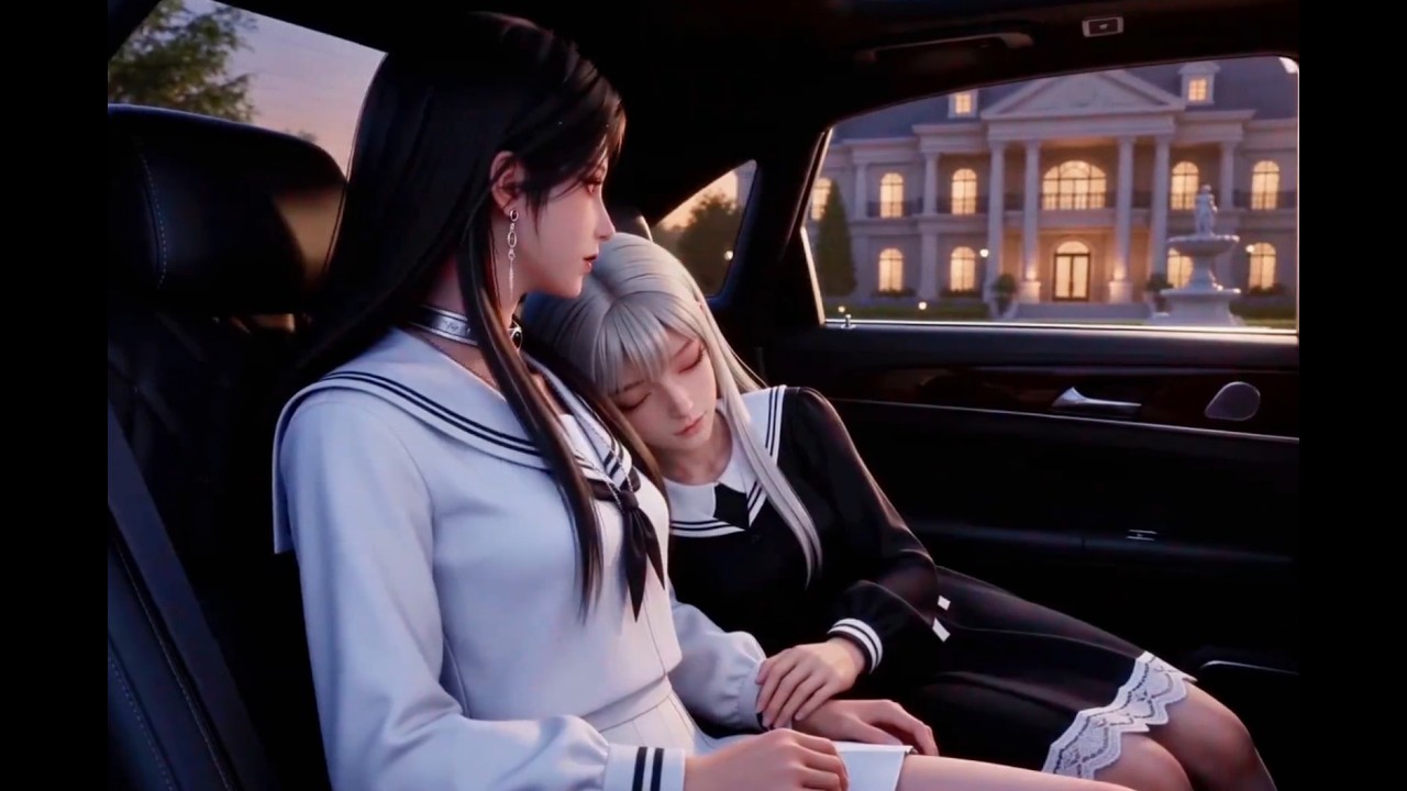 【尹心白裙】百合 双女主 GL AI 动画【English SUB】