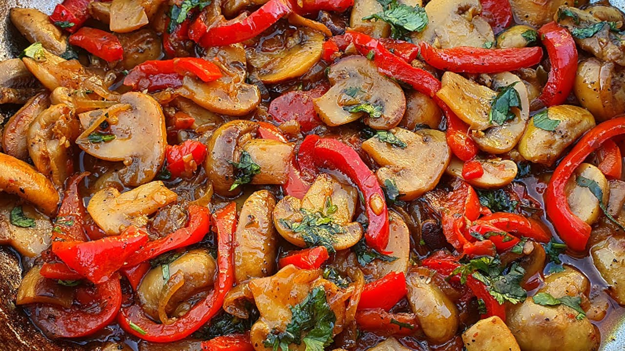 ЭТИ ГРИБЫ С ЧЕСНОКОМ НЕВЕРОЯТНО ВКУСНЫ!! LƏZİZ SARIMSAQLI GÖBƏLƏK RESEPTİ