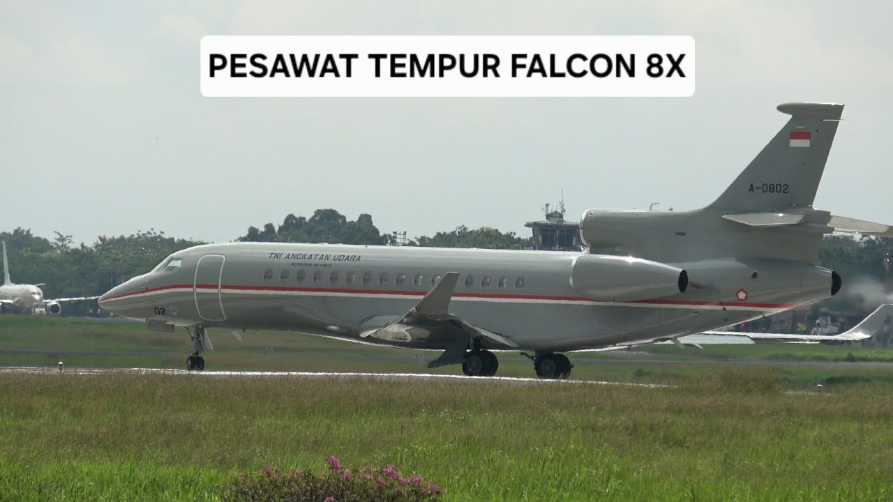 Pesawat Presiden Prabowo, Falcon 8x, Private jet Pejabat & Pesawat Polisi Take Off di Bandara Jogja