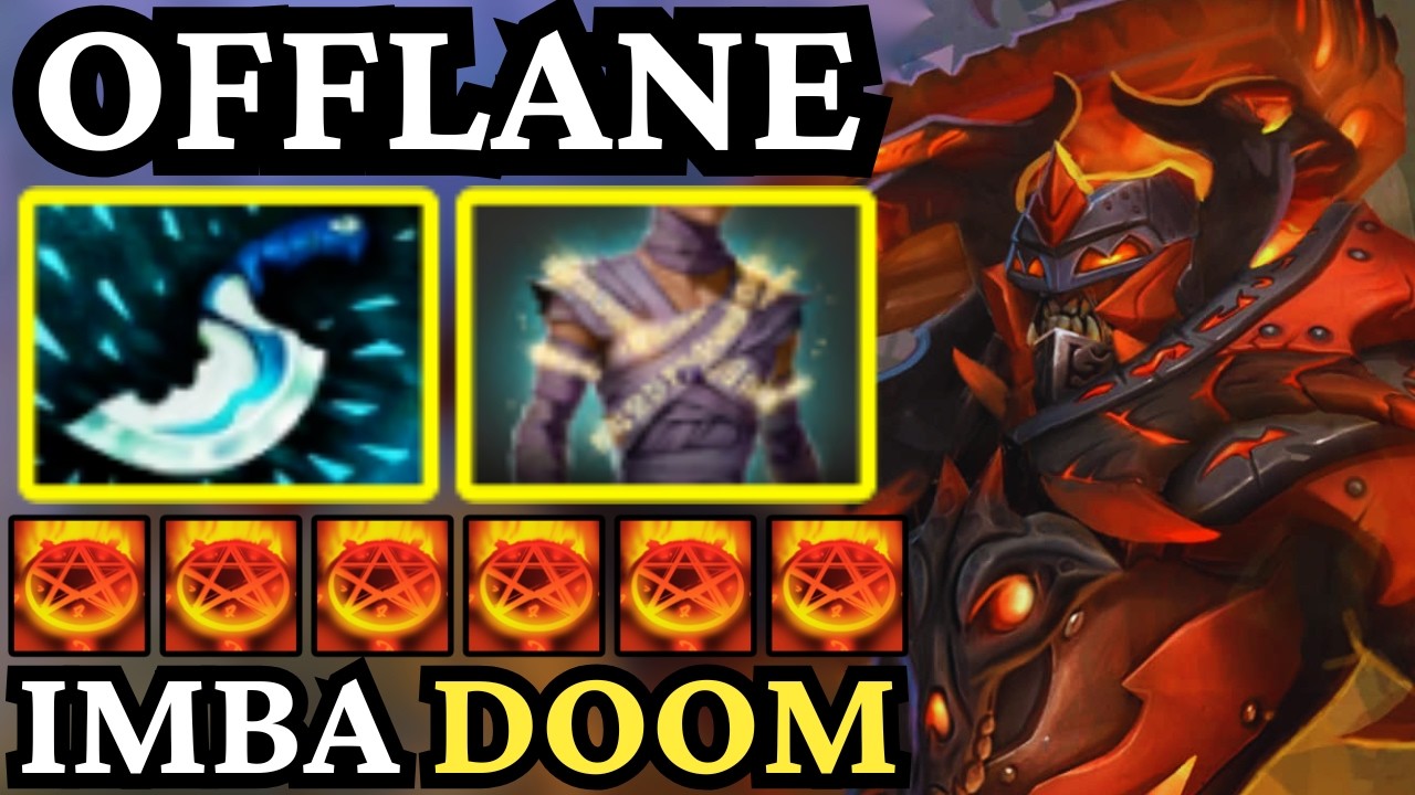 🔥 INSANE Doom Offlane Gameplay &mdash; Shut Down Every Enemy 🔥 Dota 2 Offlane